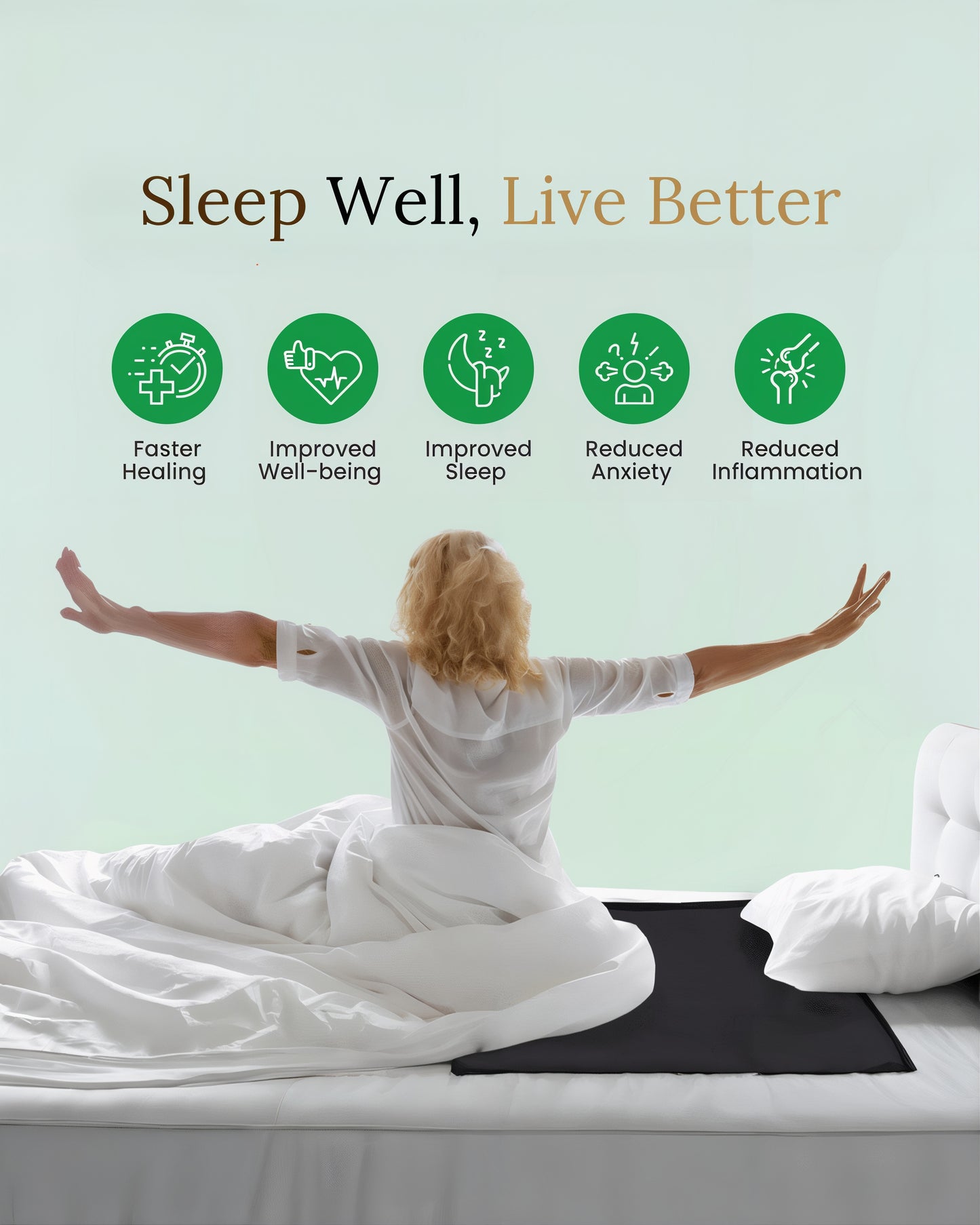TappyMart™ Grounding Mattress Pad + Free Tester