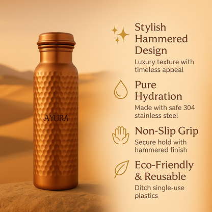 HydraAyur™ Copper Water Bottle