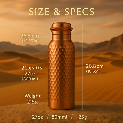HydraAyur™ Copper Water Bottle