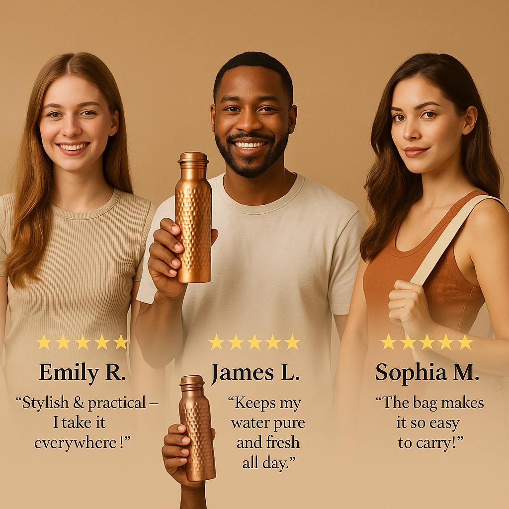 HydraAyur™ Copper Water Bottle