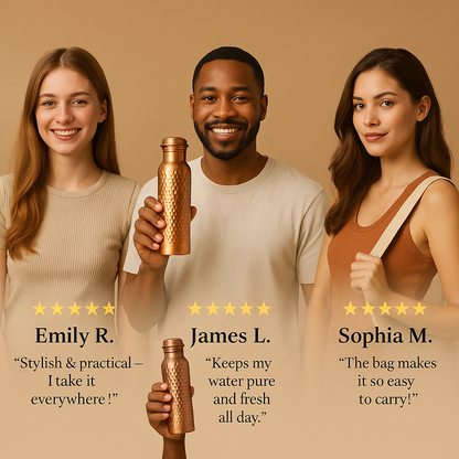 HydraAyur™ Copper Water Bottle