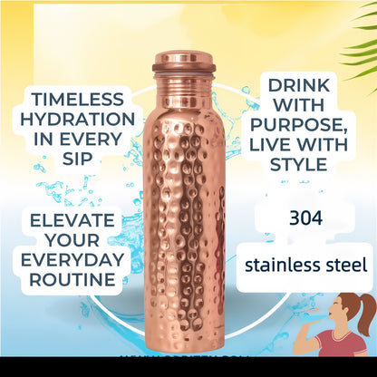 HydraAyur™ Copper Water Bottle